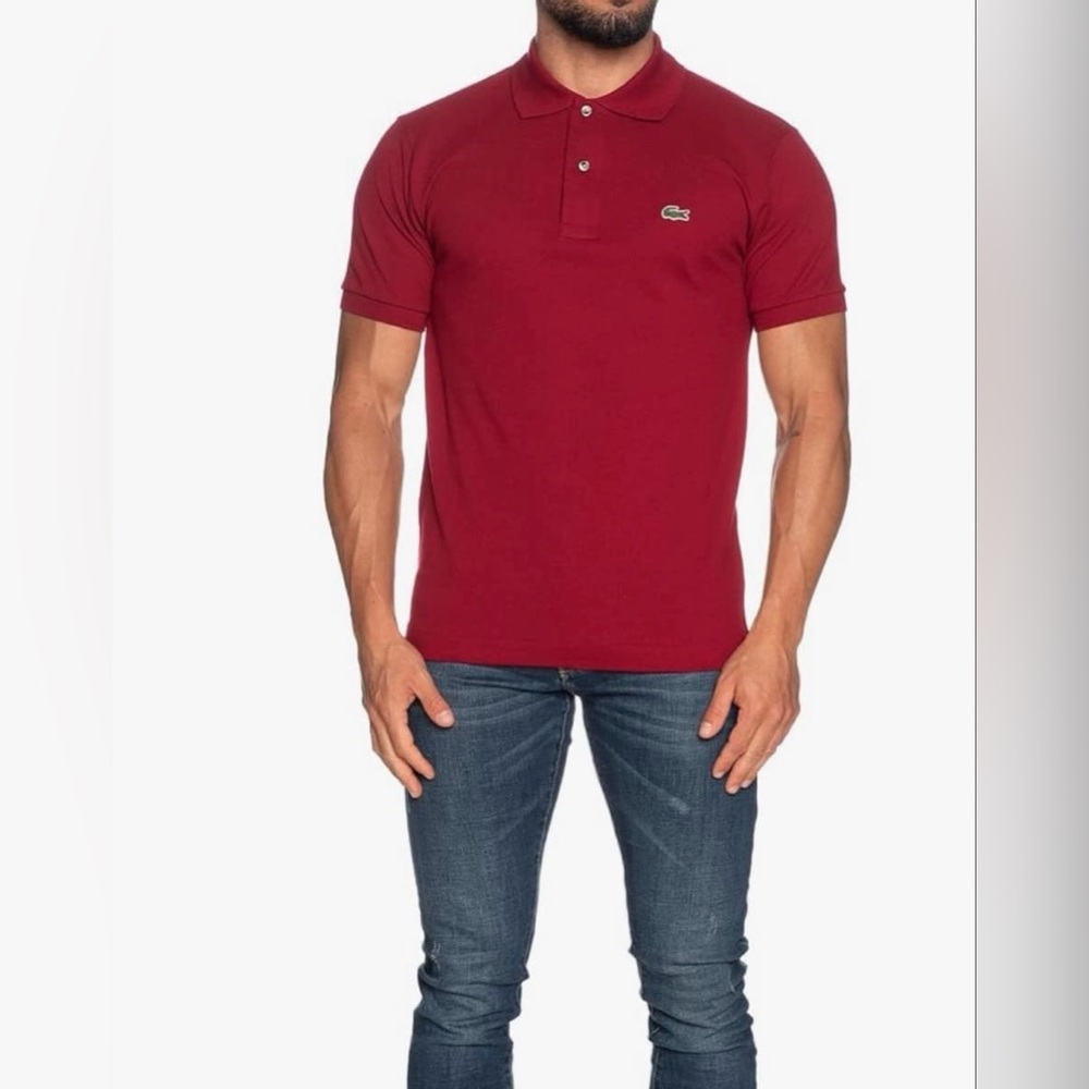 Lacoste Red Polo Shirt Classic Tailored Fit